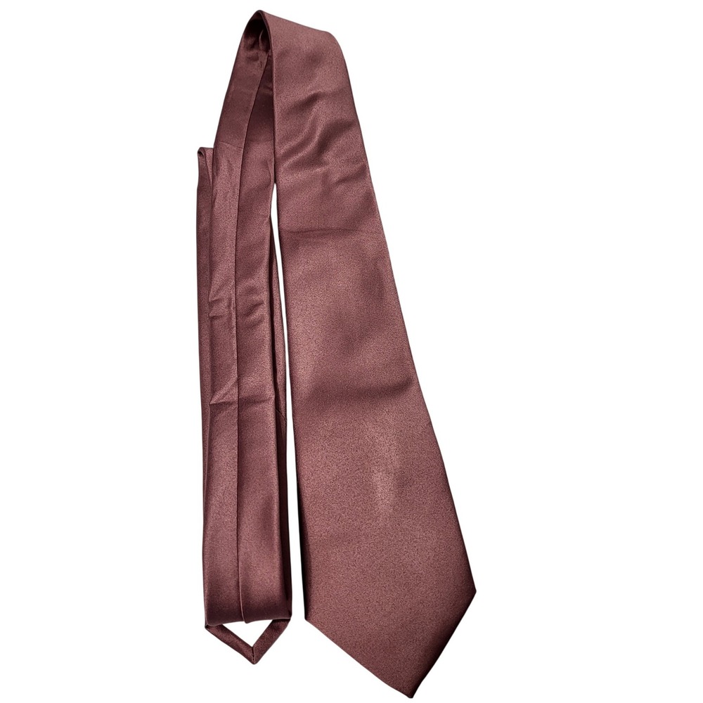 Azazie Mens Dusty Rose Satin Solid Classic Necktie Wedding‎ Formal 60 Inch Long